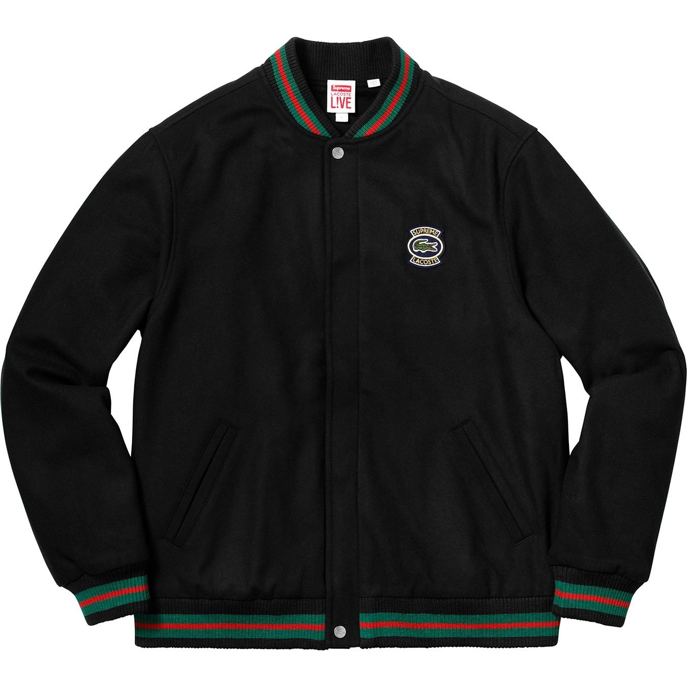 Supreme®/LACOSTE Wool Varsity Jacket view 2